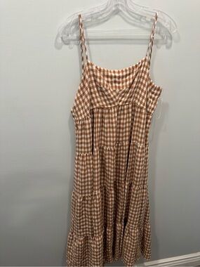 Hello Molly Brown Gingham Tiered Sundress
